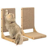 Zakkart 2-pack cat scratching board side view for durable scratching surfaces
