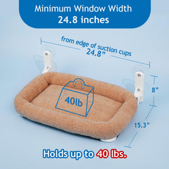 Zakkart ABS brackets window perch: sturdy mounting for adventurous cats.