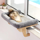 Zakkart Cat Perch window-sill bolster-bed provides cozy orthopedic support for naps