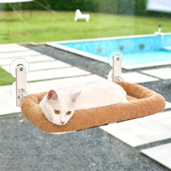 Zakkart Foldable Cat Hammock window cordless: easy setup and unobtrusive storage.