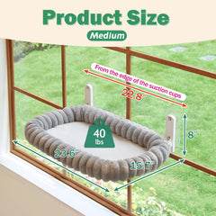 Zakkart SnugCloud heavy-duty metal frame provides wobble-free stability for large cats.