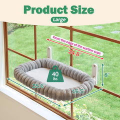 Zakkart SnugCloud heavy-duty metal frame ensures stable lounging for larger cats