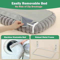 Zakkart SnugCloud sunny window perch for sunbathing and birdwatching.