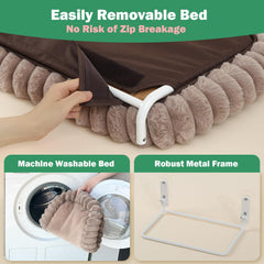 Zakkart SnugCloud window perch allows sunbathing and birdwatching in natural light.