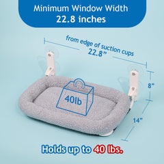 Zakkart sunbathing cat perch lets cats soak up natural light comfortably.