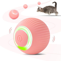 ZALBYUY interactive cat ball with LED lights for engaging night play.