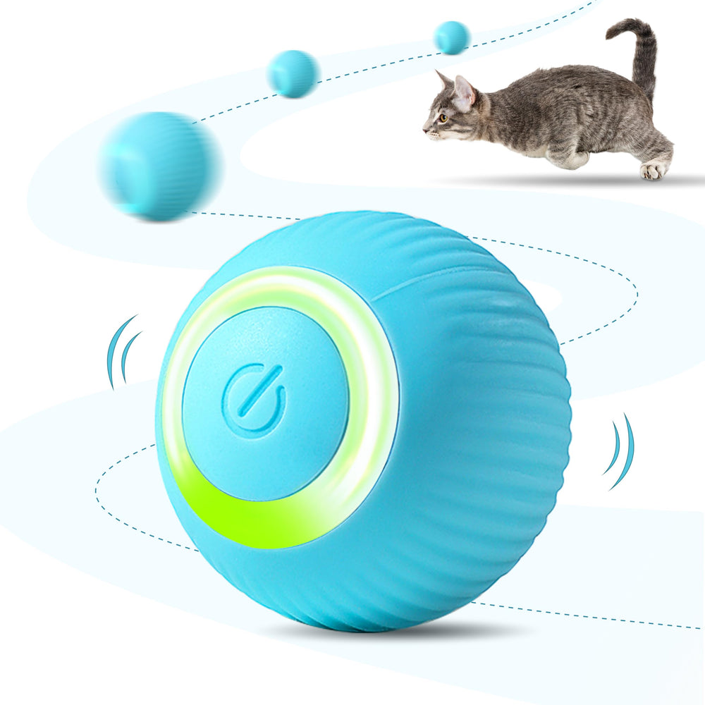 ZALBYUY interactive cat ball with LED lights for night-time play