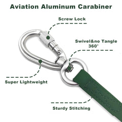 ZALER waterproof forest-green dog leash ready for rain, sand, and surf adventures.