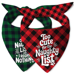 ZamouK Christmas dog bandanas green and red pack for festive photos