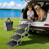 Rampa Zanthoxa para perros grandes en SUV, subida estable y segura.