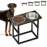 Zarler elevated dog bowls stand at 8.2-inch height for comfortable neck alignment.