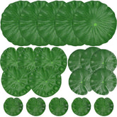 ZAUGONTW lily pads closeup highlights lifelike texture for pond decor.