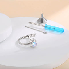 zaxsj adjustable-size urn ring for pets offers flexible wear