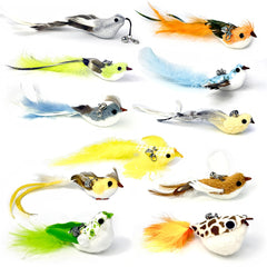 ZAYLUMO bird teaser replacement head with bell for engaging interactive cat play.