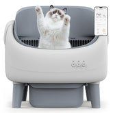 ZeaCotio Open-Top Litter Box front view for easy multi-cat entry.