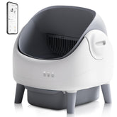 ZeaCotio open-top litter box front view for easy access and multi-cat comfort