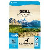 ZEAL Canada bag displays dual-protein air-dried formula for healthy skin and coat.