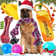 Zeaxuie rope-tug toy pack shows durable chew power for aggressive chewers.