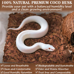 ZeeDix coconut husk helps absorb odors in habitat