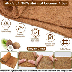 ZeeDix reptile mat rolls demonstrated for easy cleaning and reuse