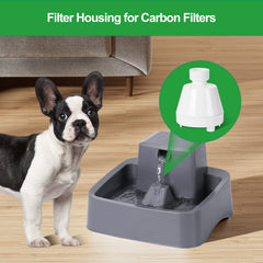ZEKIRY filter housing for Seaside fountain; simple replacement to maintain fresh water.