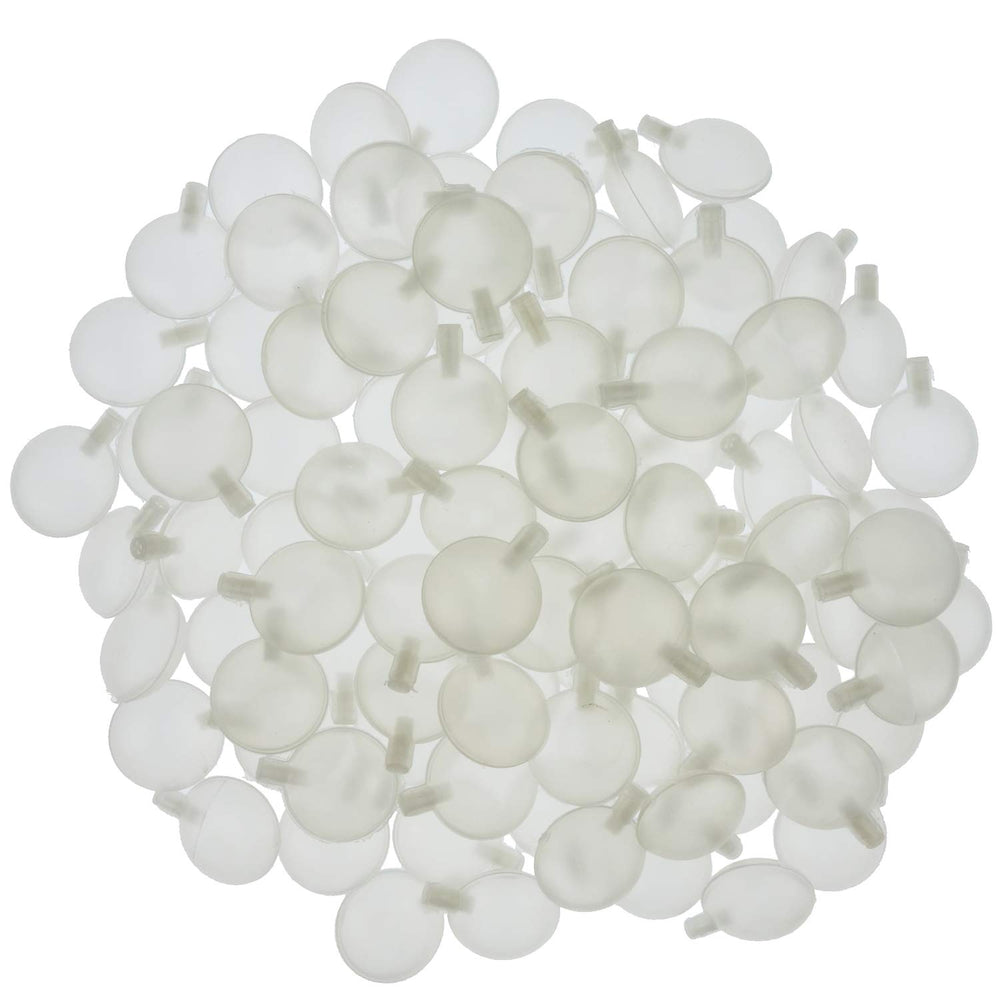 Zelerdo 100-pack 35mm squeakers closeup for easy toy repairs and DIY projects.