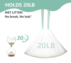 Zeling HTL drawstring cleanup action seals waste quickly