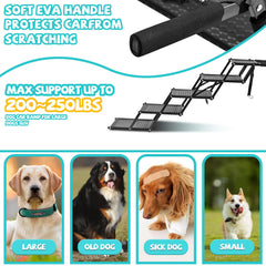 Zendova patented bone-pattern dog stairs non-slip design for confident stepping