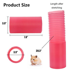 ZENFUN hamster tunnels blue 3-pack features sturdy tubes for safe daily play