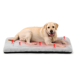 ZENGAOOU self-warming dog bed front view with plush comfort for large dogs