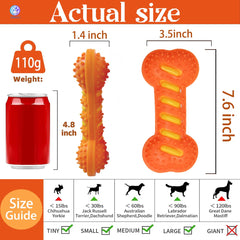 Zensrij natural rubber dog toy shows safe chewing with gentle bounce