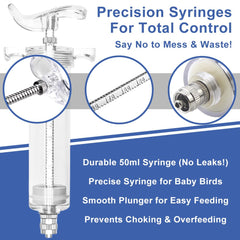 Zephyriel curved gavage tubes highlight gentle feeding for newborn birds