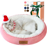 Zerbuger 20in washable cat bed closeup fluffy surface ideal for cozy naps