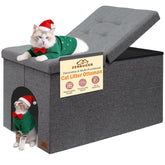 Zerbuger cat litter box enclosure assembly – easy setup and solid construction for durability.