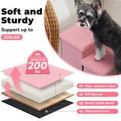 Zerbuger Dog Stairs wider steps for comfortable paw placement.