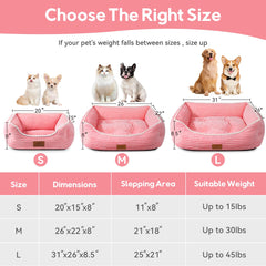Zerbuger orthopedic dog bed side view highlights non-slip bottom on smooth floors.