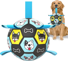 ZestPulse dog ball with straps ready for durable, high-energy fetch.