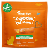 Zesty Paws Cat Mousse Squeezies packaging with tubes for easy dosing and on-the-go feeding