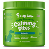 Zesty Paws Hemp Calming Chews packaging in Turkey indicating calm for dogs.
