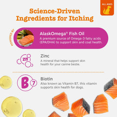 Zesty Paws Itch Relief serving size for daily use.