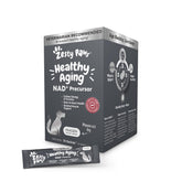 Zesty Paws NAD+ precursor sachets in a box for easy daily dosing