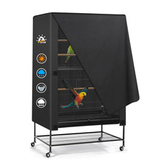 Zettum bird cage cover in 600D oxford fabric protects cages from rain and dust