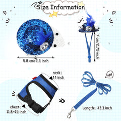 Zhanmai adjustable buckle on chicken harness for snug fit