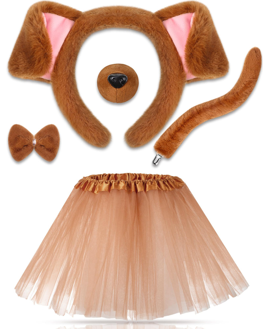 Zhanmai puppy ears headband for kids boosts cute cosplay during Halloween.