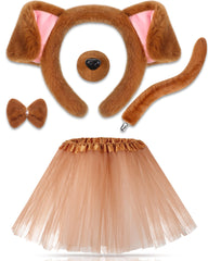 Zhanmai puppy ears headband for kids boosts cute cosplay during Halloween.