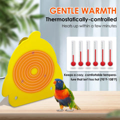 ZHEQOGZH snuggle bird warmer top view provides reliable pre-sleep warmth.