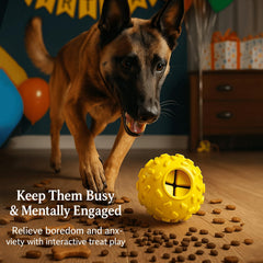 ZHIERDE dog puzzle ball in action boosts mental stimulation.
