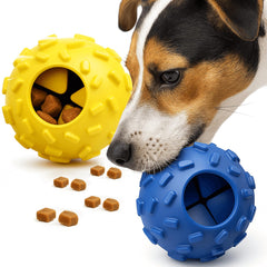 zhierde interactive dog puzzle-ball top view supports mental stimulation during play