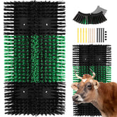 Zhuo·LeLe upgraded XL livestock scratching brush back plate mounted for stable grooming sessions