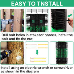 Zhuo·LeLe bendable back plate enables flexible mounting on fence or wall